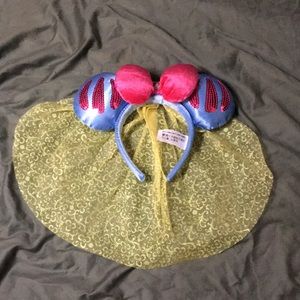 Disney Parks Snow White Minnie Mouse Icon Ear Bow Headband One Size